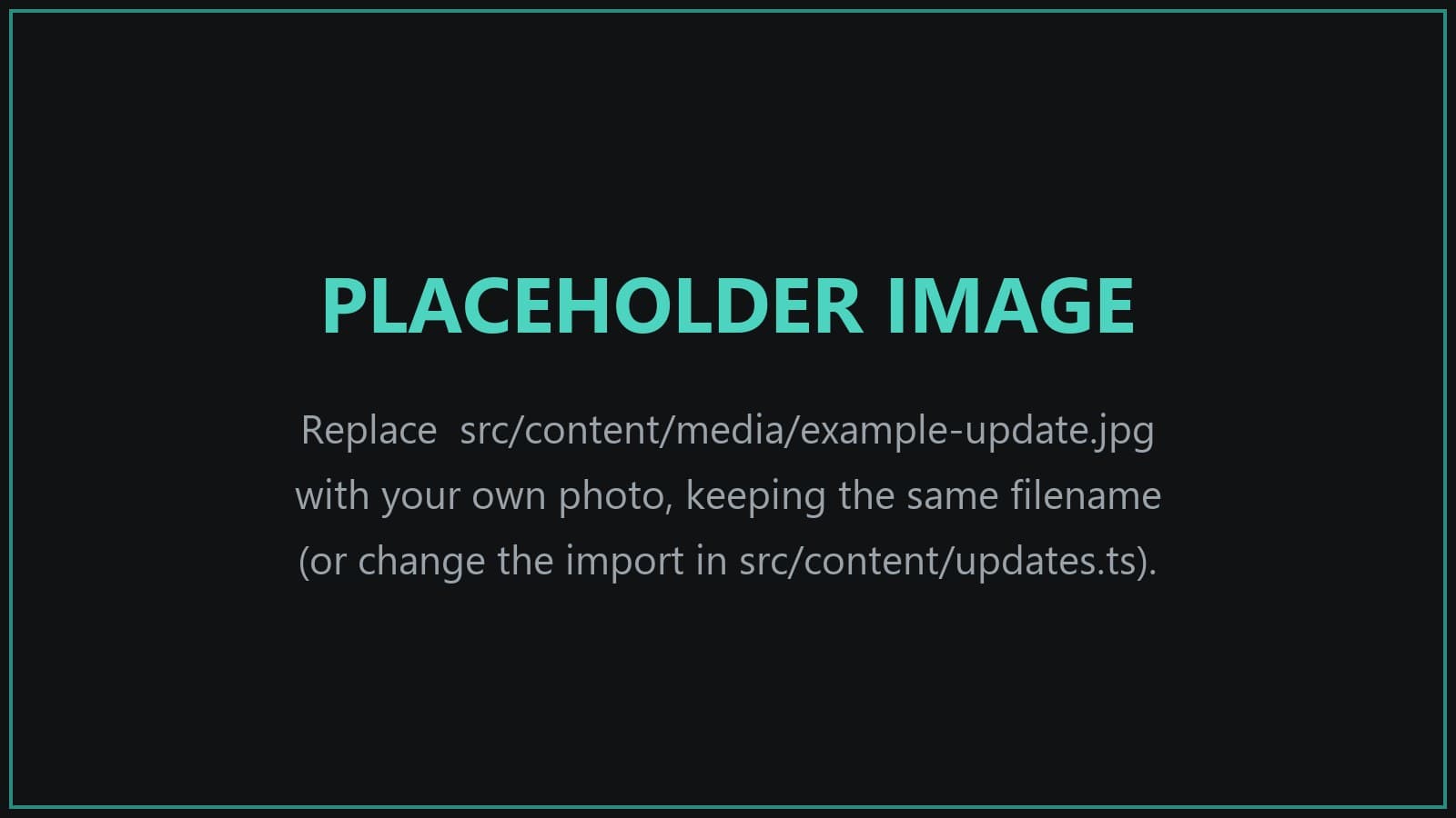 Placeholder image explaining how to replace it.